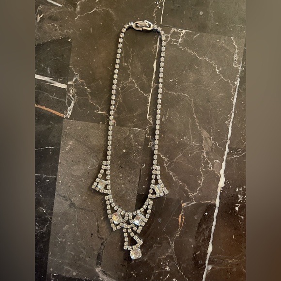 Vintage 1940s/1950s rhinestone necklace - Picture 3 of 3